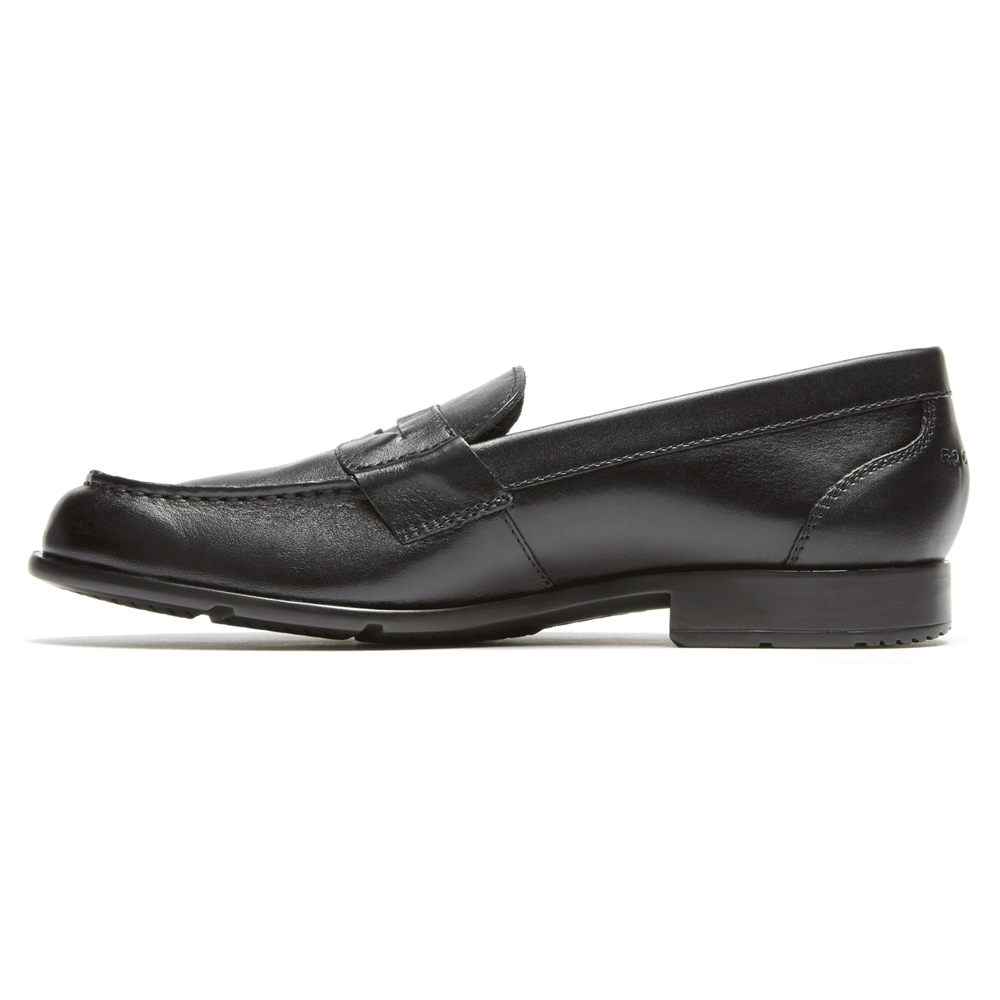 Rockport Mens Loafers Black - Classic Penny - UK 419-WPCBNS